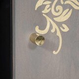  Kreveta Siva i zlatna 90 x 33 x 75 cm Čvrsto drvo manga | shoptok.hr
