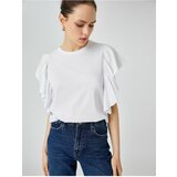 Koton Plus Size T-Shirt - White Cene