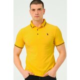 Dewberry T8586 MEN'S POLO NECK T-SHIRT-LIGHT YELLOW | shoptok.hr