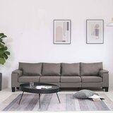 SOFA Sivo-smeđa 4 sjedala tkanina | shoptok.hr