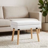  Klupa s dvostrukim slojem Bijela 60 x 40 x 46 cm Tkanina | shoptok.hr