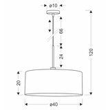  Visilica na sajli VANTI 1xE27/40W/230V braon | Eponuda.com