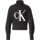 Calvin Klein Jeans Pulover crna / bijela | shoptok.hr