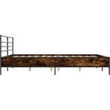  Okvir za krevet boja hrasta 200x200cm konstruirano drvo i metal | shoptok.hr