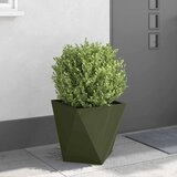  Cvetlično korito 2 pcs Oljčno zelena 40 x 40 x 40 cm Jeklo, (5000207578) Slike