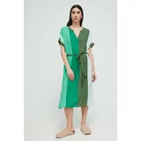 Dkny obleka za na plažo ženska, zelena barva