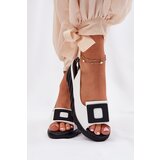 ARTIKER Leather Women's Wedge Sandals with Decoration | Shoptok.si