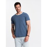 Ombre Men's T-shirt with raw finish - dark blue | Shoptok.si