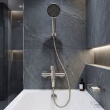 REA Bath Baterija za kadu Rea Lungo Stripe Brush Nickel | shoptok.hr