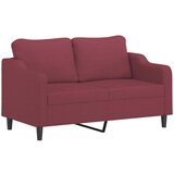  2-dijelni set sofa s jastucima crvena boja vina od tkanine | shoptok.hr