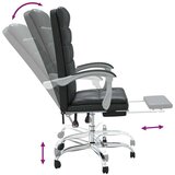  Uredski naslonjač od umjetne kože crni | shoptok.hr