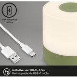 BRILONER 7461019 - LED prigušiva punjiva stona lampa LED/2W/5V IP44 zelena | Eponuda.com