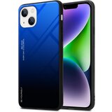 Cadorabo Ohišje, združljiv z jabolkom v modri barvi - črni - dvobarvni zaščitni pokrov iz silikona TPU in hrbta iz kaljenega stekla, (20603554) | Shoptok.si
