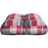vidaXL Jastuk za palete crveni karirani 60 x 40 x 12 cm od tkanine | shoptok.hr
