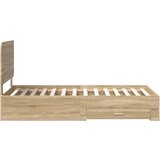  Okvir za krevet s uzglavljem Sonoma hrast 100 x 200 cm | shoptok.hr