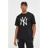 New Era Pamučna majica boja: crna, s tiskom, NEW YORK YANKEES
