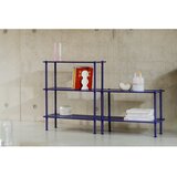 noo.ma Plavi regal u dekoru hrasta 80x90,5x35 cm Teidi – | shoptok.hr