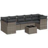 Maison Chic Seti vrtnega pohištva - Vrtna garnitura - Vrtni pohištvo set 8-delna z blazinami siv poli ratan, (21799791) | Shoptok.si