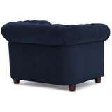 Ropez Moder žameten Chesterfield fotelj York Blik – | Shoptok.si