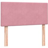 Box spring postelja z vzmetnico roza 80x220 cm žamet, (21791026) | Shoptok.si