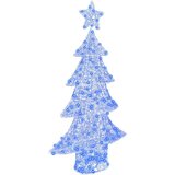 vidaXL Božično drevo med 160 LED Modra 150 cm Akril | Shoptok.si