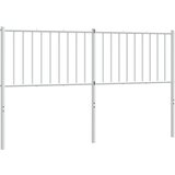 Maison Chic kovinsko posteljno vzglavje - vzglavna omarica - nočna omarica belo 150 cm, (21705354) | Shoptok.si