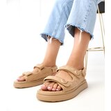  Dark Beige Sandals with Adjustable Straps Brodni | shoptok.hr