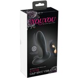 XouXou nosivi električni vibrator G- i P-točke (crni) | shoptok.hr