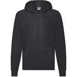 Fruit Of The Loom LCzarna bluza męska z kapturem Lightweight Hooded Sweat | Shoptok.si