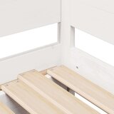 vidaXL Izvlečna dnevna postelja s predali bela 80x200cm trdna borovina | Shoptok.si