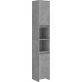 Maison Chic Kopalniška omarica - Kopalniški kabinet betonsko siva 30x30x183,5 cm iverna plošča, (21794817) Cene