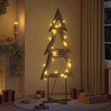 vidaXL Božično drevo z stojalom Rjava 180 cm Trdna tikovina | Shoptok.si