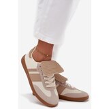 Boto Low Women's Sneakers With Turned Tongue Beige Ardira | Shoptok.si