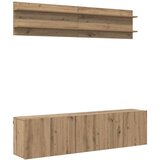 TV Jedinice Zidne 6 pcs hrast artisan Konstruirano drvo | shoptok.hr