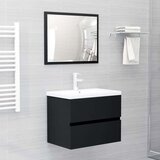 Ormarić za umivaonik crni 60 x 38 5 x 45 cm od iverice | shoptok.hr