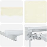  Skrovita tenda Krema 300 x 200 cm Poliester i metal - Krem (bijeli okvir) 3 x 2 m Ručna | shoptok.hr