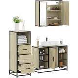 vidaXL 3-dijelni set kupaonskog namještaja boja hrasta sonome drveni | shoptok.hr