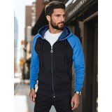 DStreet Bluza męska rozpinana z kapturem niebieska | shoptok.hr