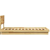  Okvir kreveta uzglavljem bez madraca 75x190 cm puno drvo hrast | shoptok.hr
