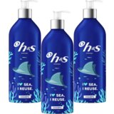 Head & Shoulders classic clean i love sea šampon za kosu u aluminijumskoj punjivoj boci sa pumpicom, 430ml, 3 komada cene