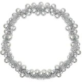  Garland od božićnih kuglica Srebrno 186 cm Polistiren | Eponuda.com