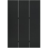 Sobna pregrada s 3 panela crna 120 x 180 cm čelična | Shoptok.si