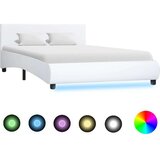 vidaXL Okvir za krevet od umjetne kože LED bijeli 120 x 200 cm | shoptok.hr