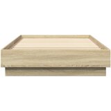  Krevetna konstrukcija s LED svjetlom Hrast sonoma 80 x 200 cm | shoptok.hr