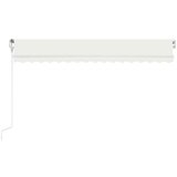  Automatska tenda sa senzorom za vjetar LED 450 x 350 cm krem | shoptok.hr