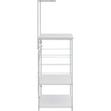 Ormarić za mikrovalnu pećnicu bijeli 60 x 39,6 x 123 cm drveni | Eponuda.com