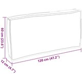  Blazina za palete za sedež/naslonjalo Tropska džungla 120x60x12 cm Oxford tkanina, (22090613) | Shoptok.si