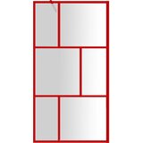  Stijenka za walk-in tuš sa staklom ESG crvena 115 x 195 cm | shoptok.hr