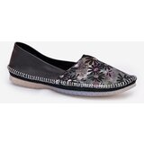 Maciejka Leather Ballet Flats With Pattern | Shoptok.si