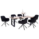 James Wood Jedilna Miza Wood 200, Hrast, 200x100 | Shoptok.si